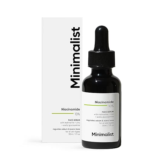 Minimalist 10% Niacinamide Face Serum With Matmarine + Zinc